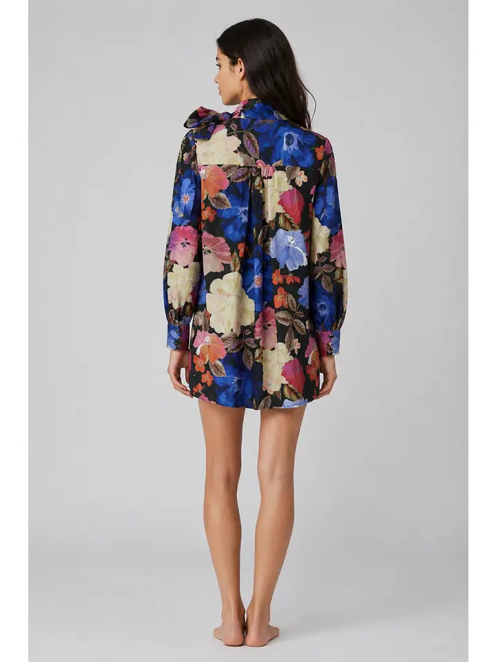 NIGHT BLOSSOM L/S DRESS