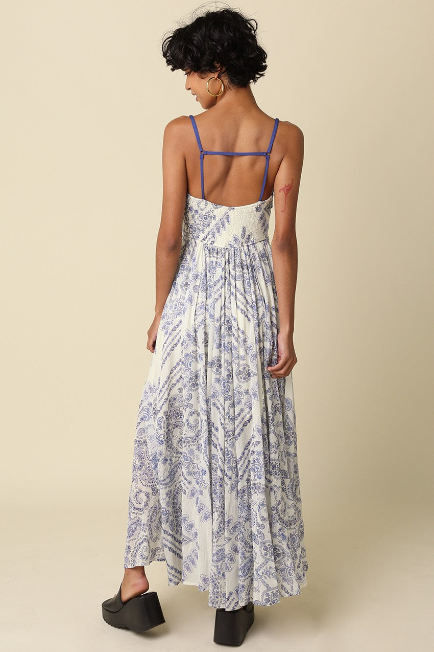 OLIVACEOUS TIE-FRONT MAXI DRESS