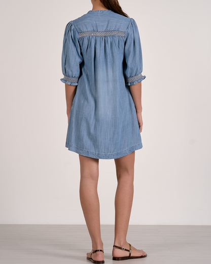 ELAN DENIM SHIFT DRESS