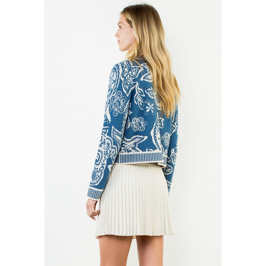 THML PAISLEY PRINT CARDI