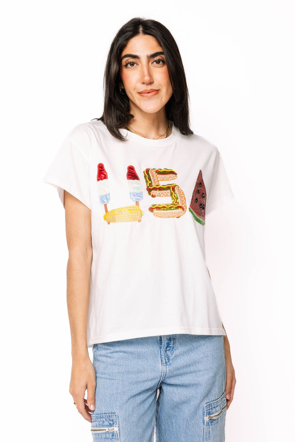 QUEEN OF SPARKLES USA ICON TEE