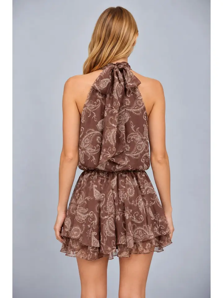 PAISLEY PRINT HALTER MINI
