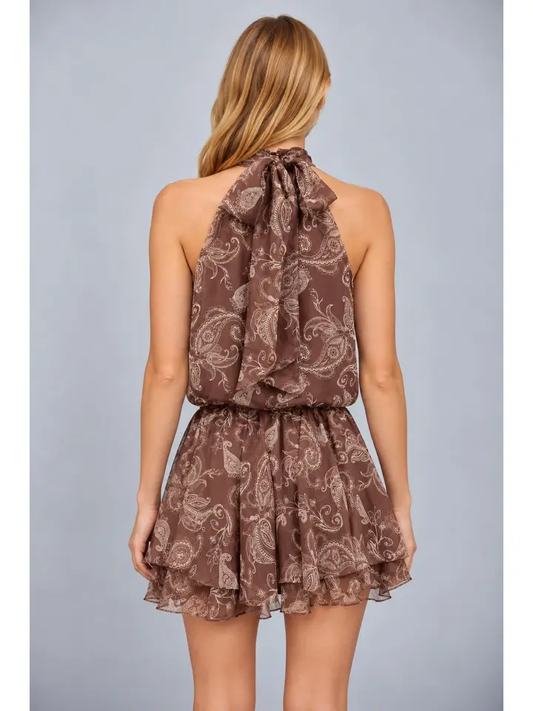 PAISLEY PRINT HALTER MINI