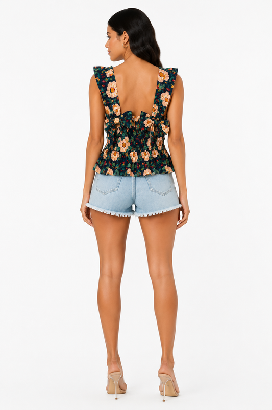 SO WILD ROSE AVERY TOP