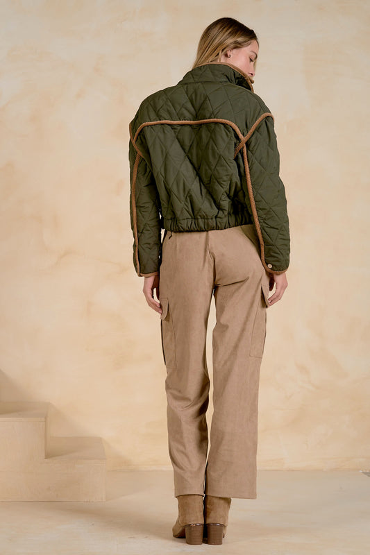 ELAN CORDUROY TRIM JACKET