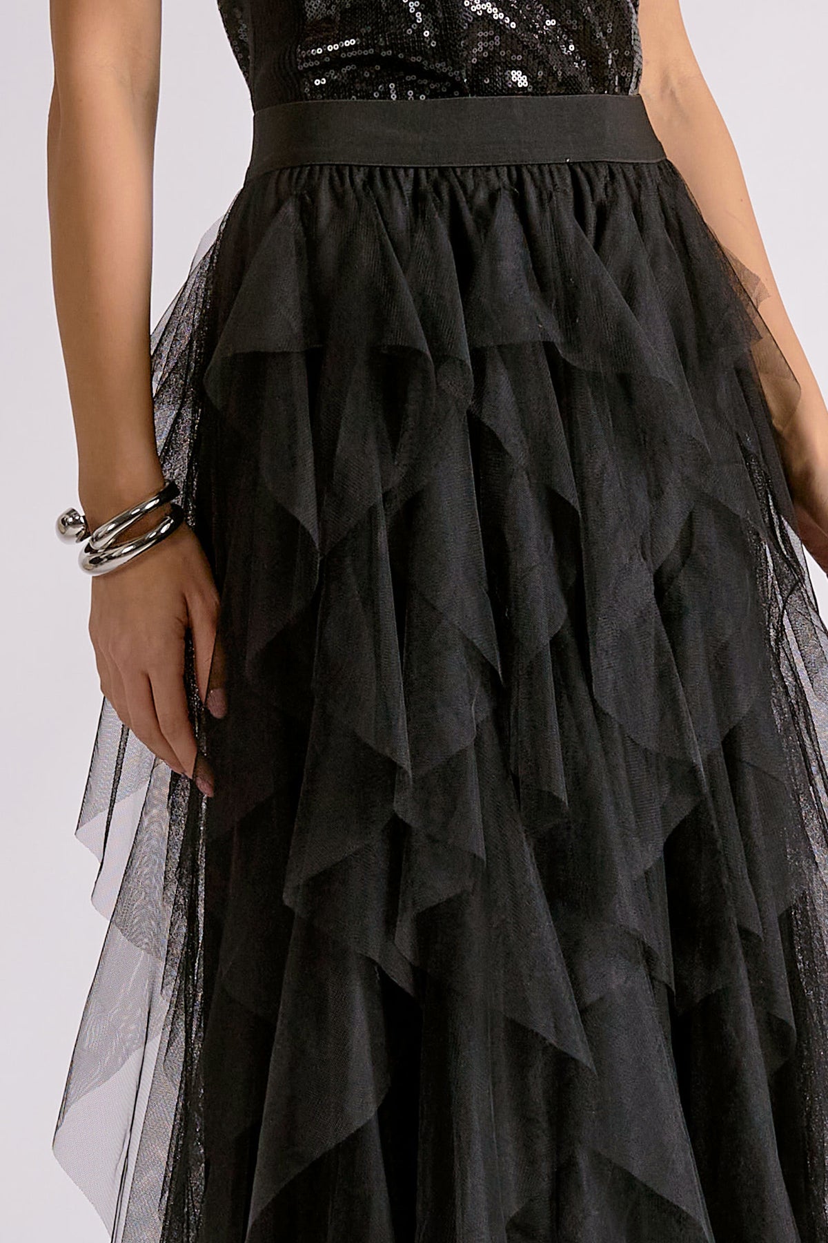 ELAN TULLE MIDI SKIRT