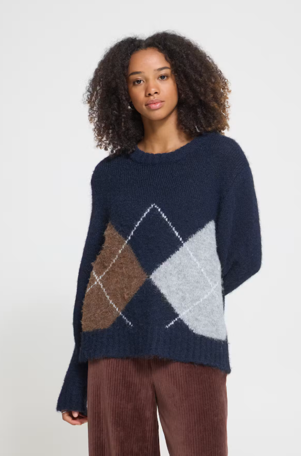 ARGYLE KNIT PULLOVER