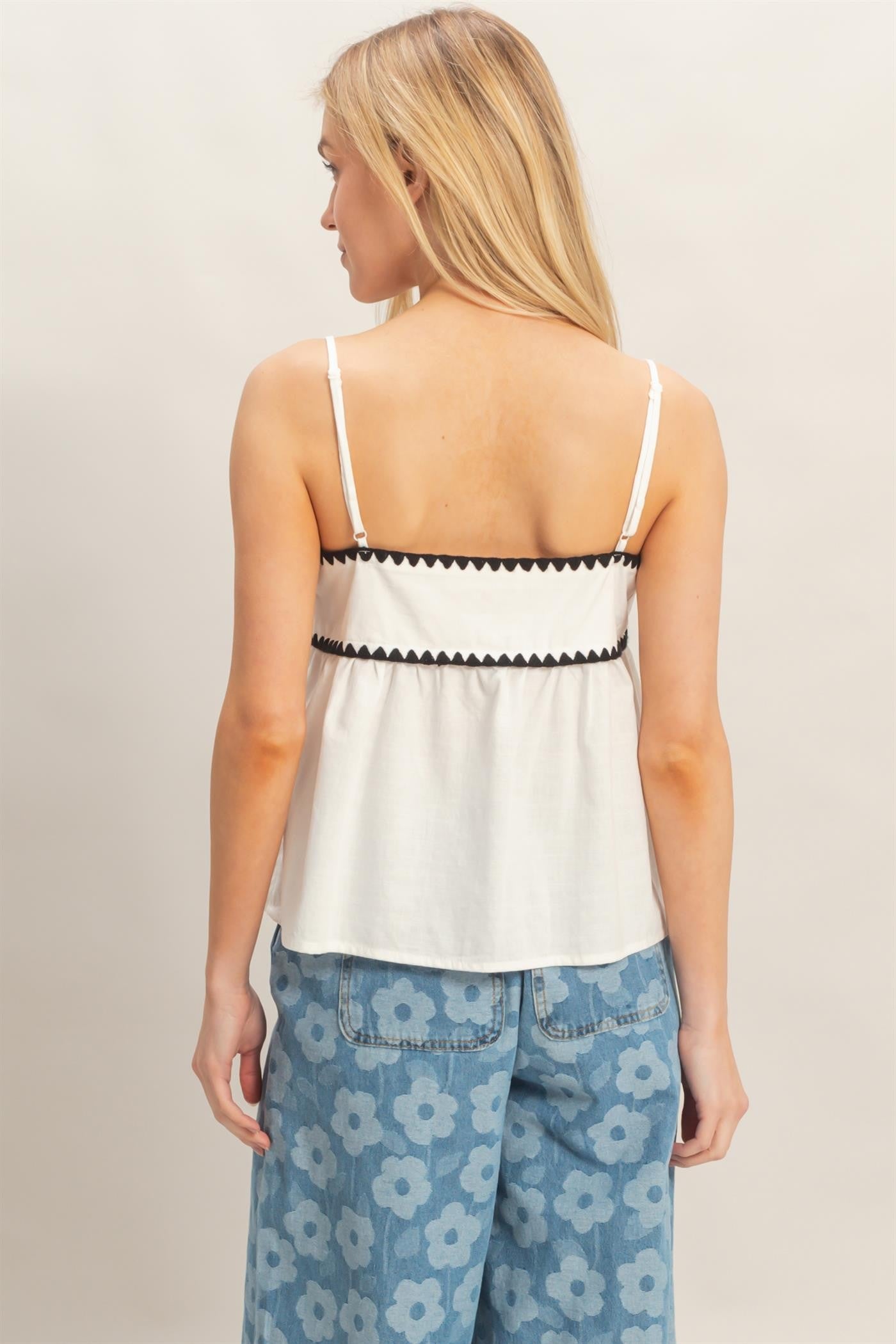 BABYDOLL SCALLOP TOP