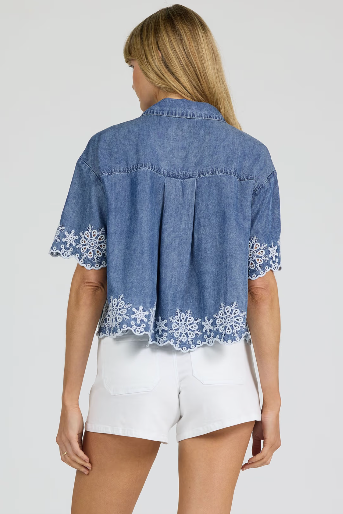DEAR JOHN TENCEL EMBROIDERED SHIRT