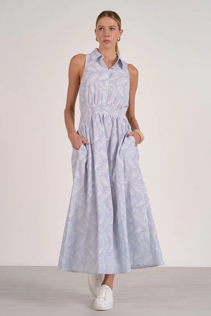 ELAN COLLARED  MAXI DRESS