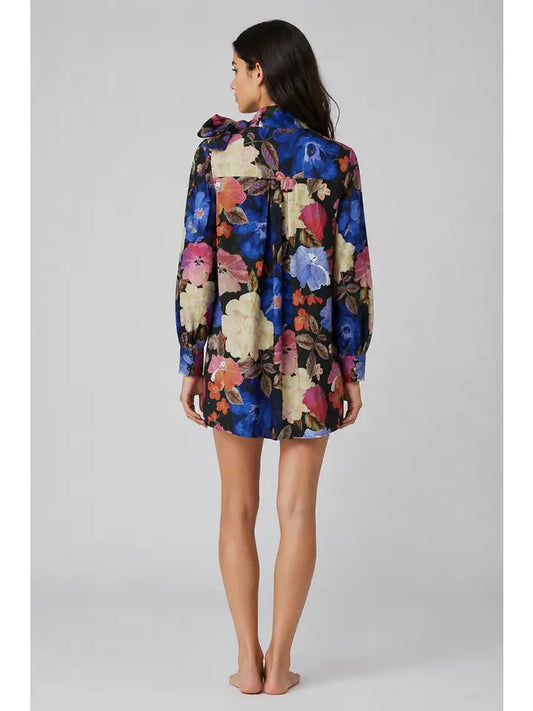 NIGHT BLOSSOM L/S DRESS