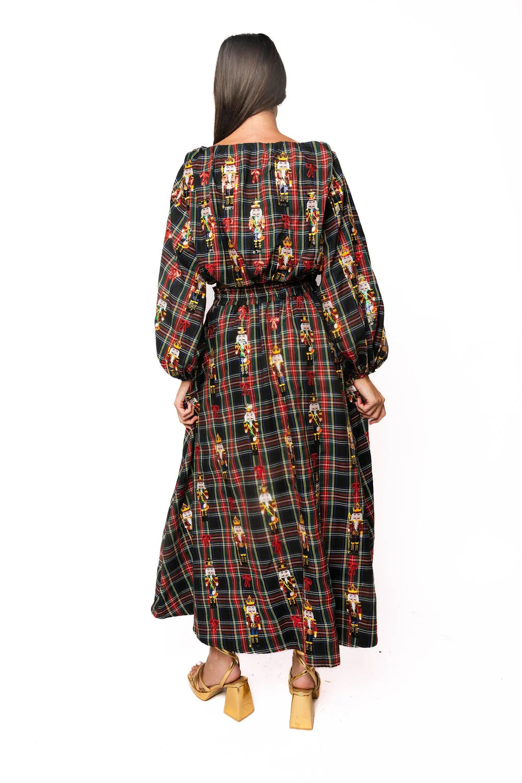 QOS PLAID NUTCRACKER MIDI