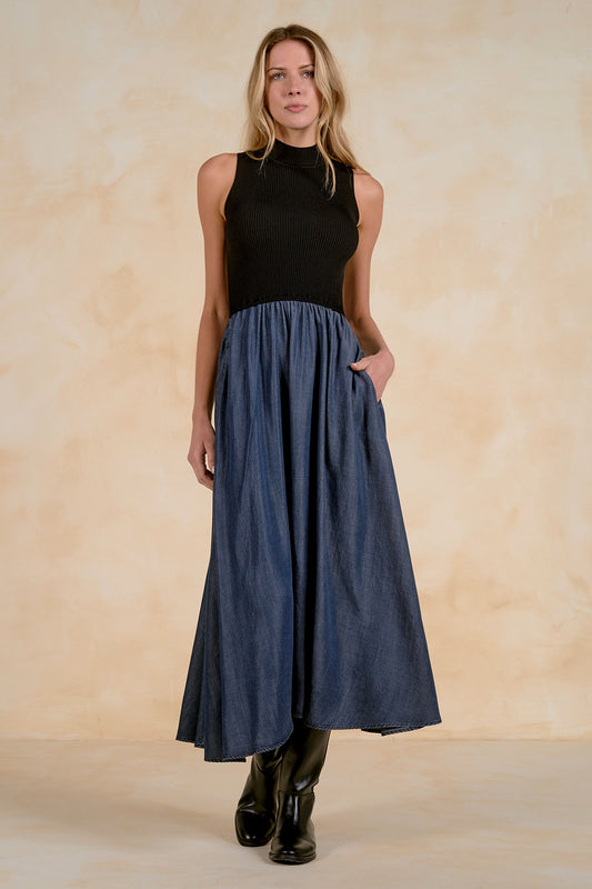 ELAN MAXI MOCK DRESS