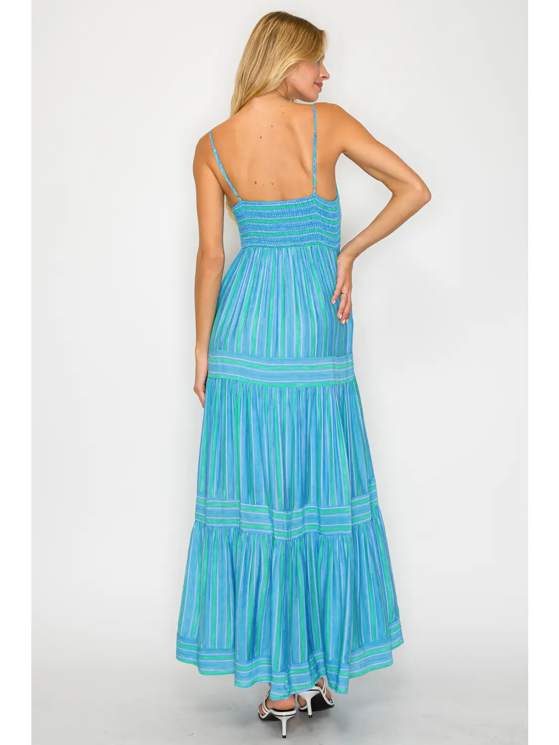SANTORINI COASTAL DRIFT MAXI DRESS