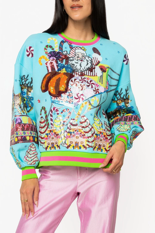 QOS VINTAGE GINGERBREAD  SWEATSHIRT