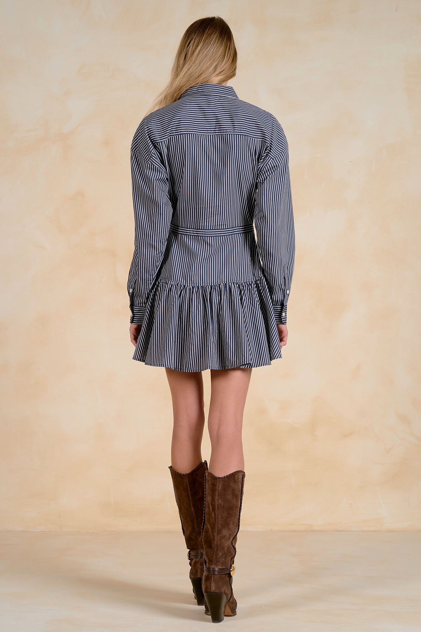ELAN STRIPED MINI DRESS