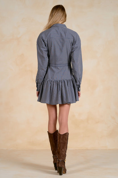 ELAN STRIPED MINI DRESS