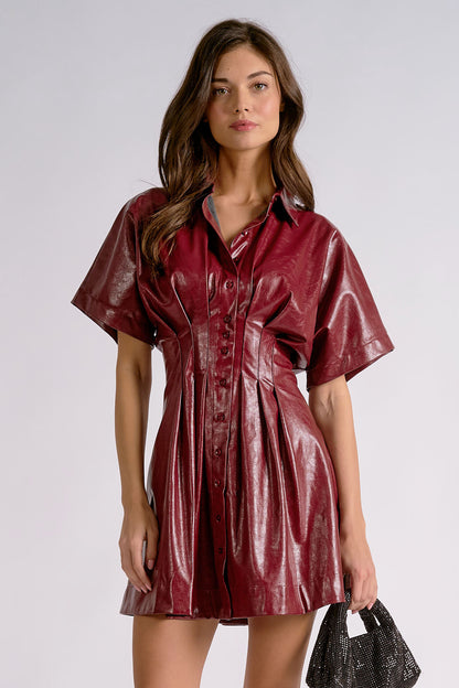 ELAN CINCHED MINI DRESS