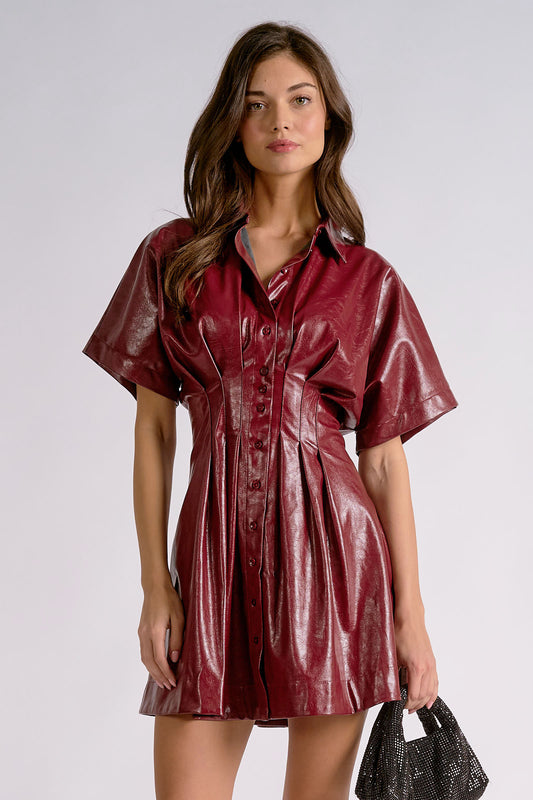 ELAN CINCHED MINI DRESS