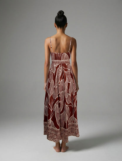 SANTORINI RUSTIC LEAF MAXI