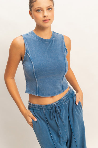MINERAL WASH TANK TOP