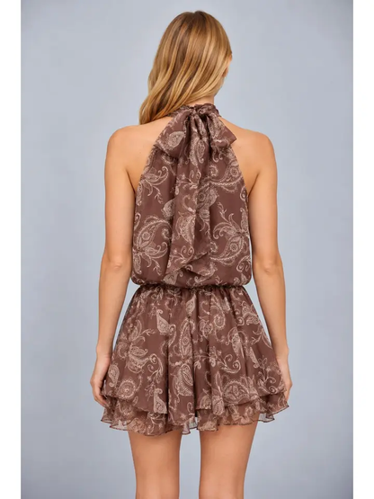 PAISLEY PRINT HALTER MINI