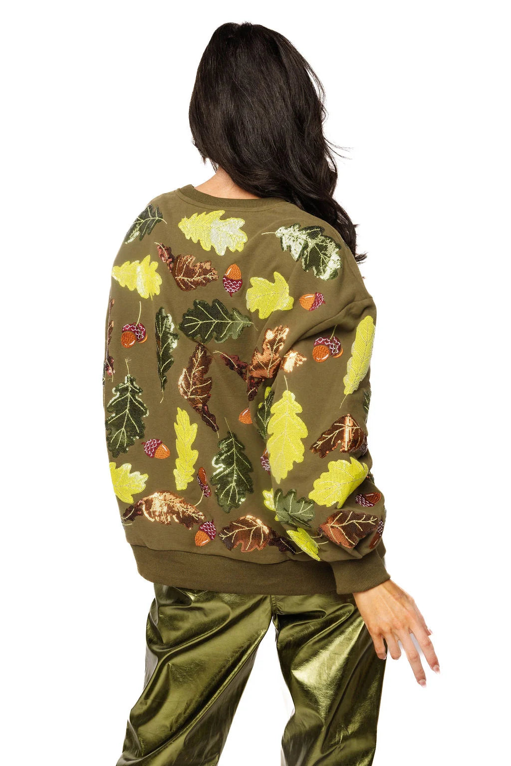QOS TURKEY & LEAVES SWEATSHIRT