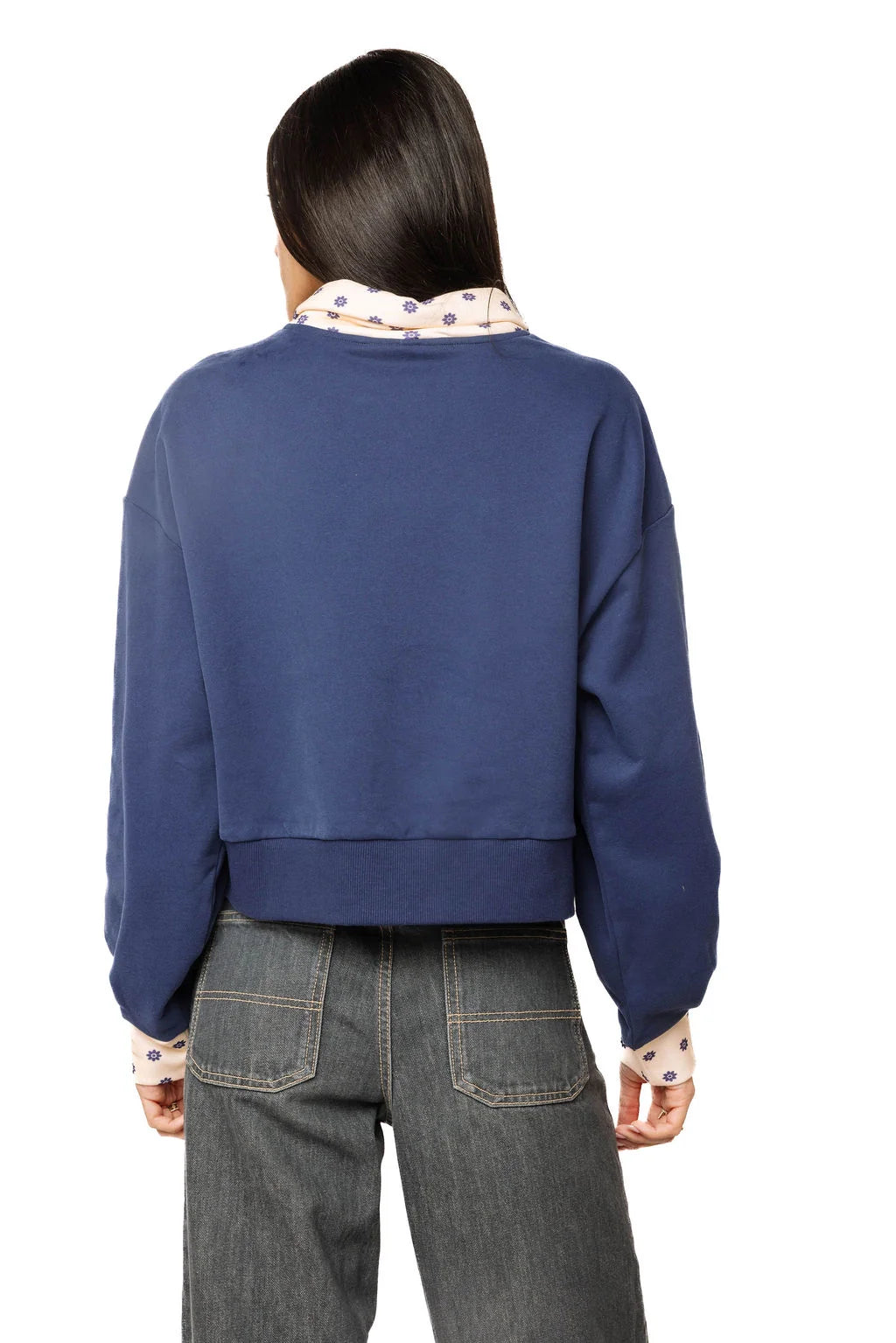 COLLARED TURKEY SWEATSHIRT