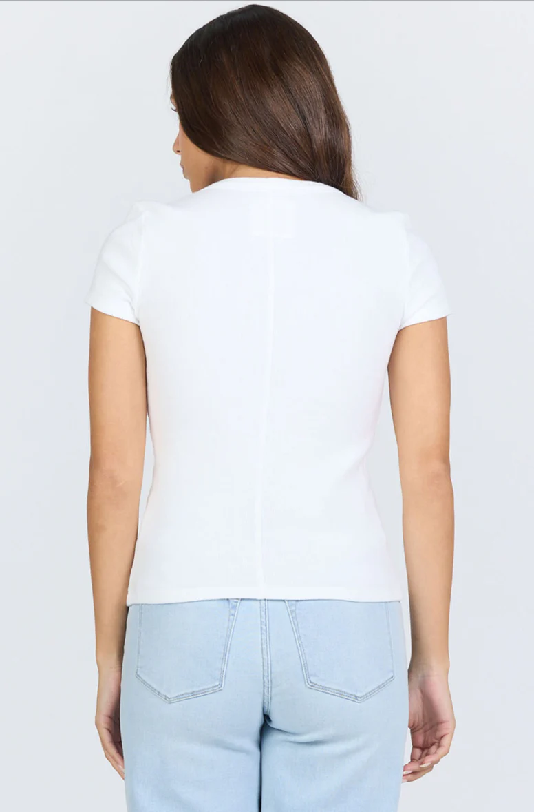 DJ JURNEE SCOOP NECK RIB TOP