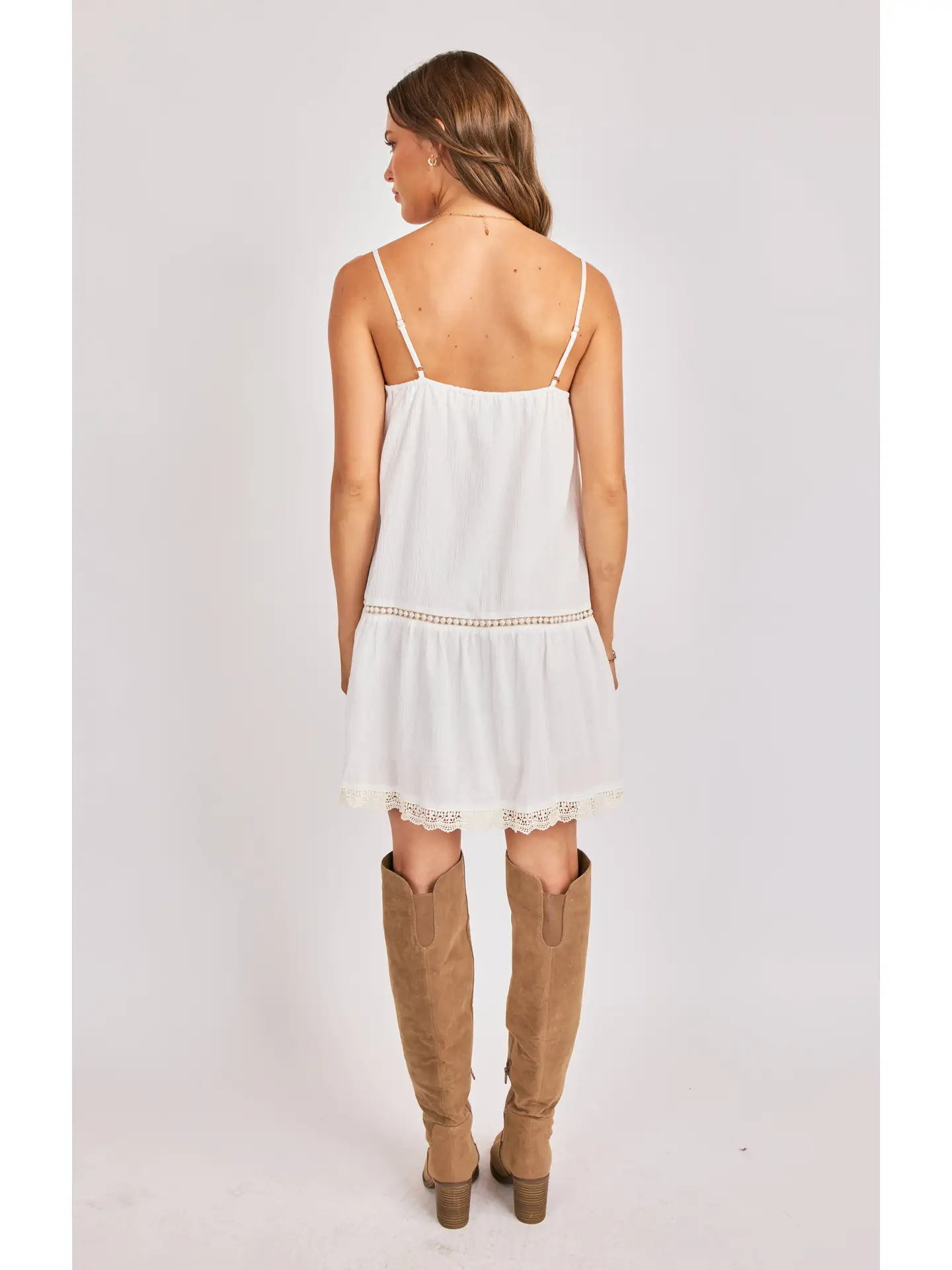 ROSABELLE PINTUCK MINI DRESS
