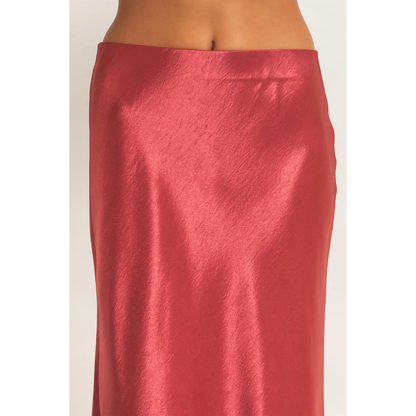 HYFVE SATIN MIDI SKIRT