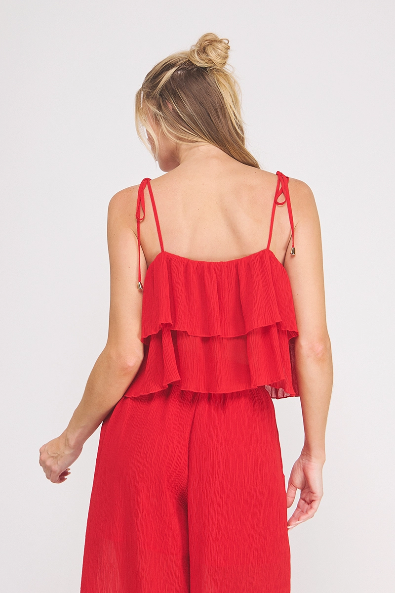 AR PLEATED LAYER TOP