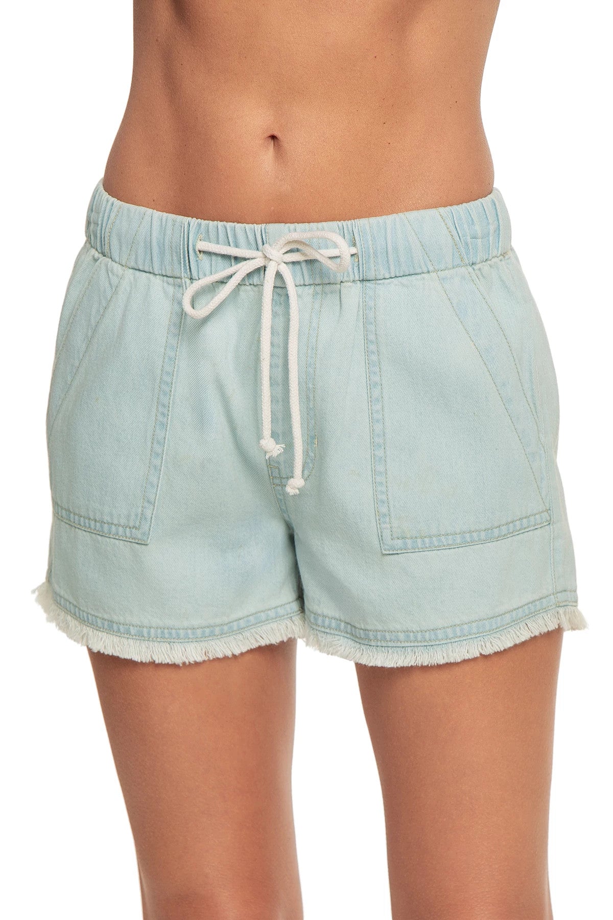 ELAN RAW HEM SEASHELL SHORTS