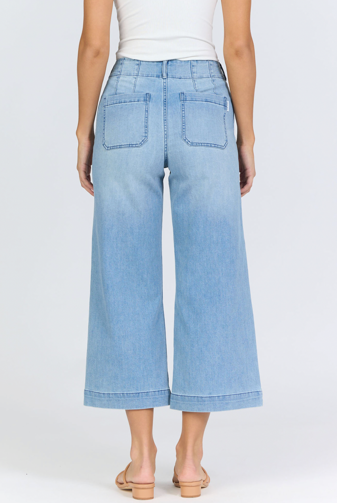 DJ AUDREY HIGH RISE WIDE LEG CROPPED JEANS