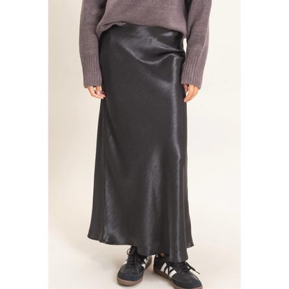 HYFVE SATIN MIDI SKIRT