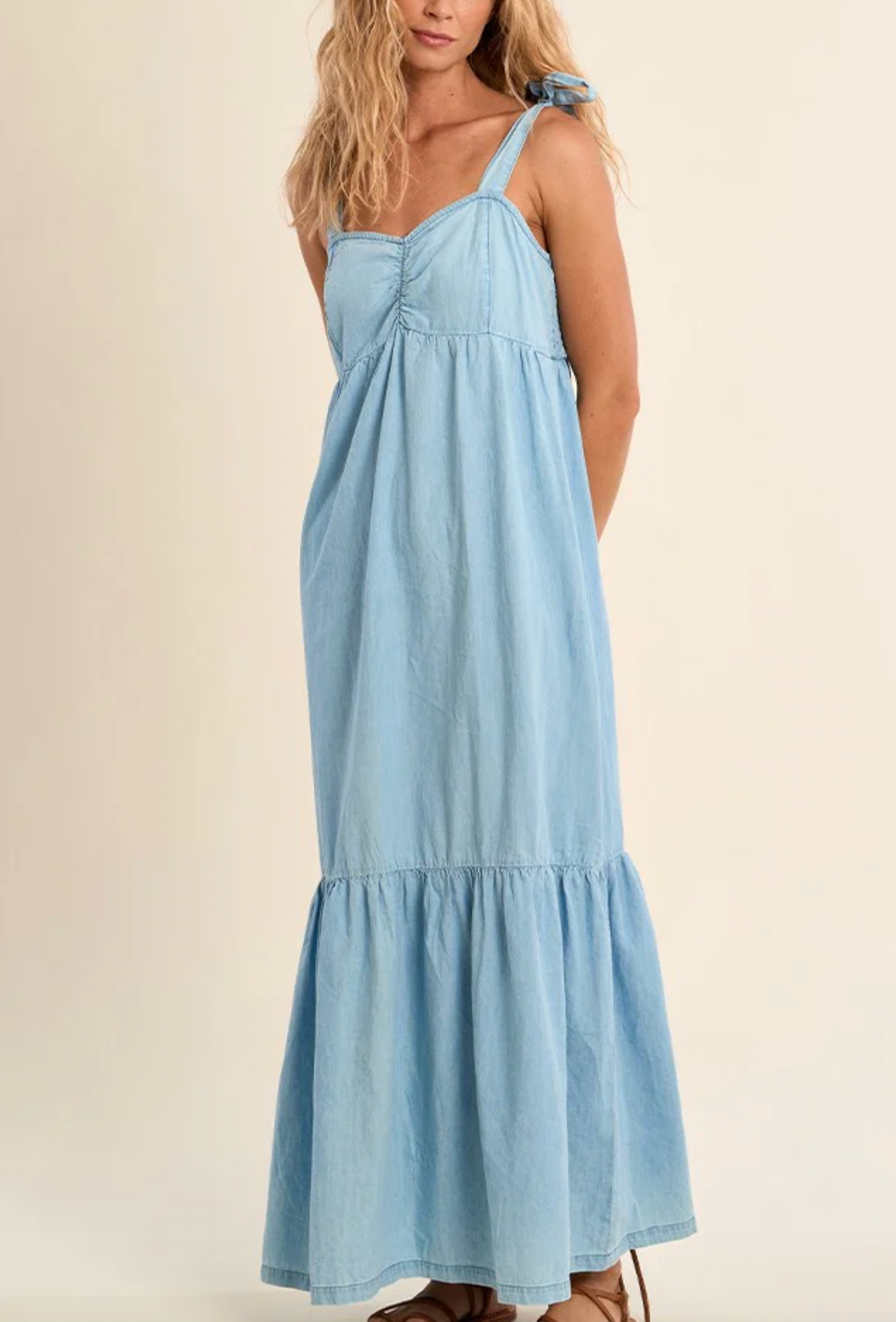 MB - COTTON TIE STRAP DRESS