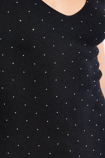 MB RHINESTONE MIDI DRESS