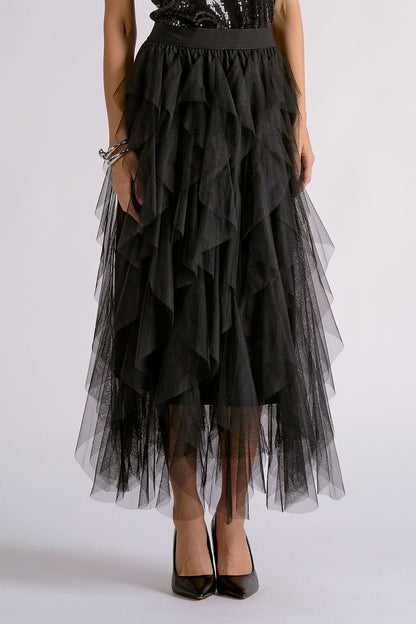 ELAN TULLE MIDI SKIRT