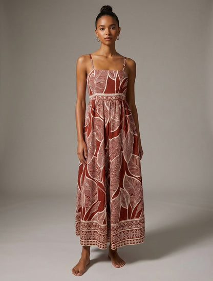 SANTORINI RUSTIC LEAF MAXI
