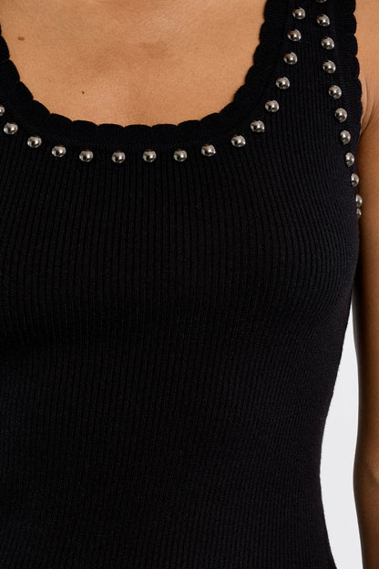 MB RIBBED STUD TANK TOP