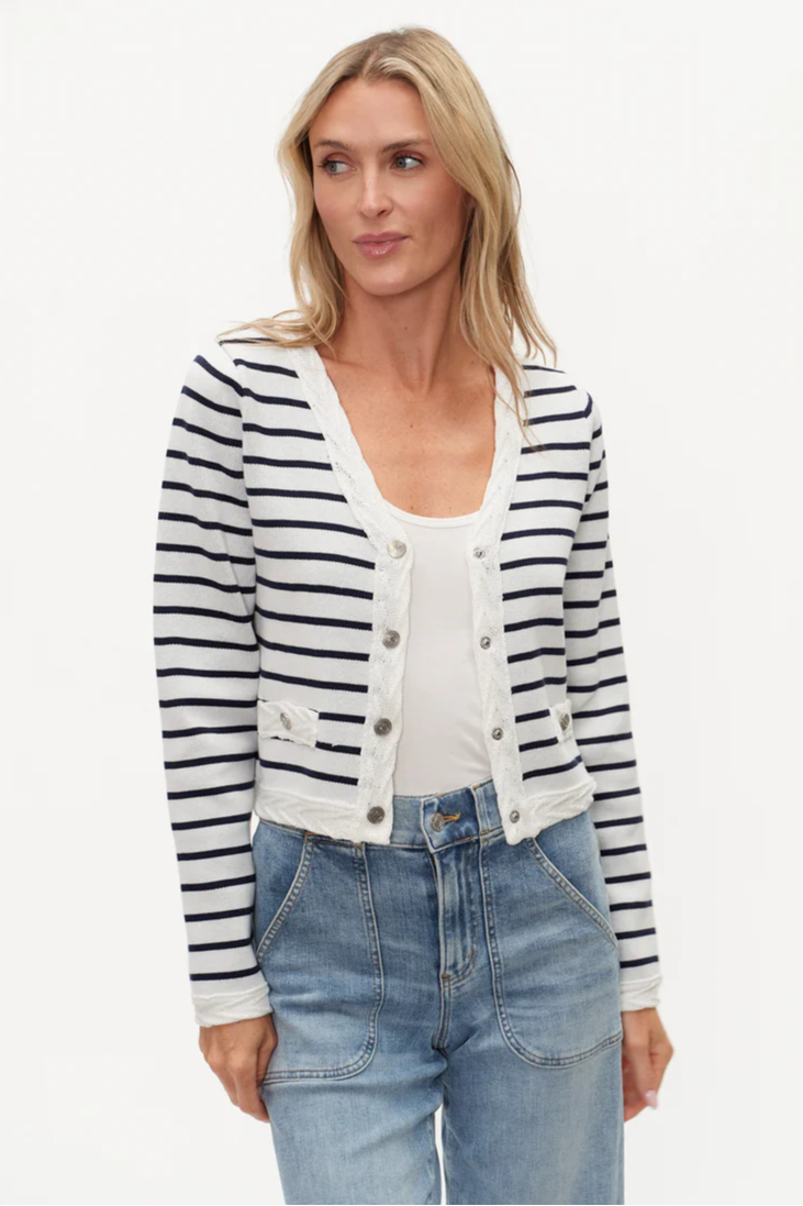 650 - BLAIRE STRIPED CARDIGAN
