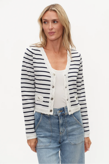 650 - BLAIRE STRIPED CARDIGAN
