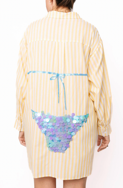 QOS SEQUIN BIKINI COVERUP