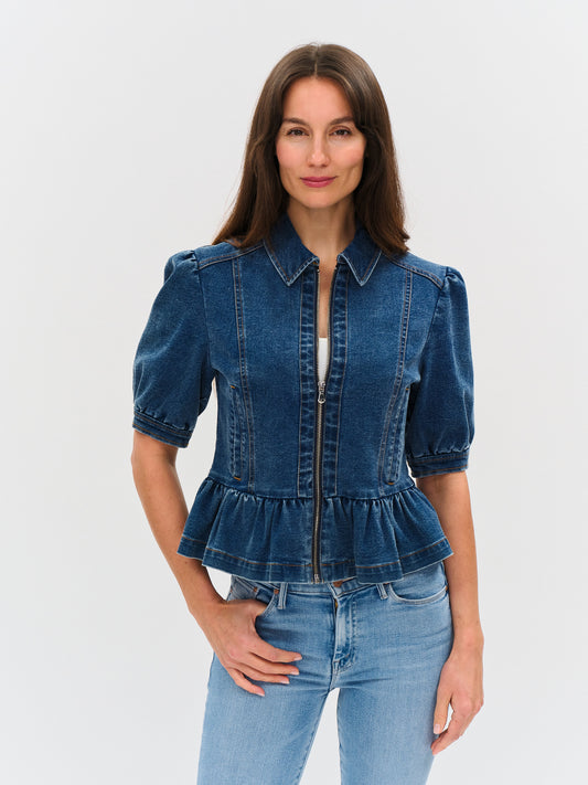 650 DELANCEY PEPLUM TOP