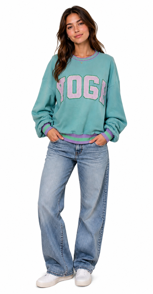 QUEEN OF SPARKLES YOGA SWEATSHIRT