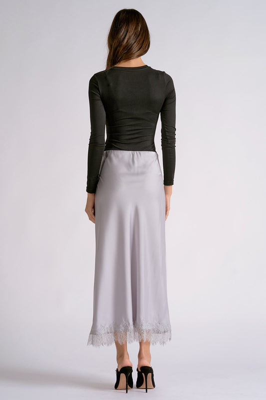 ELAN LACE TRIM MAXI SKIRT