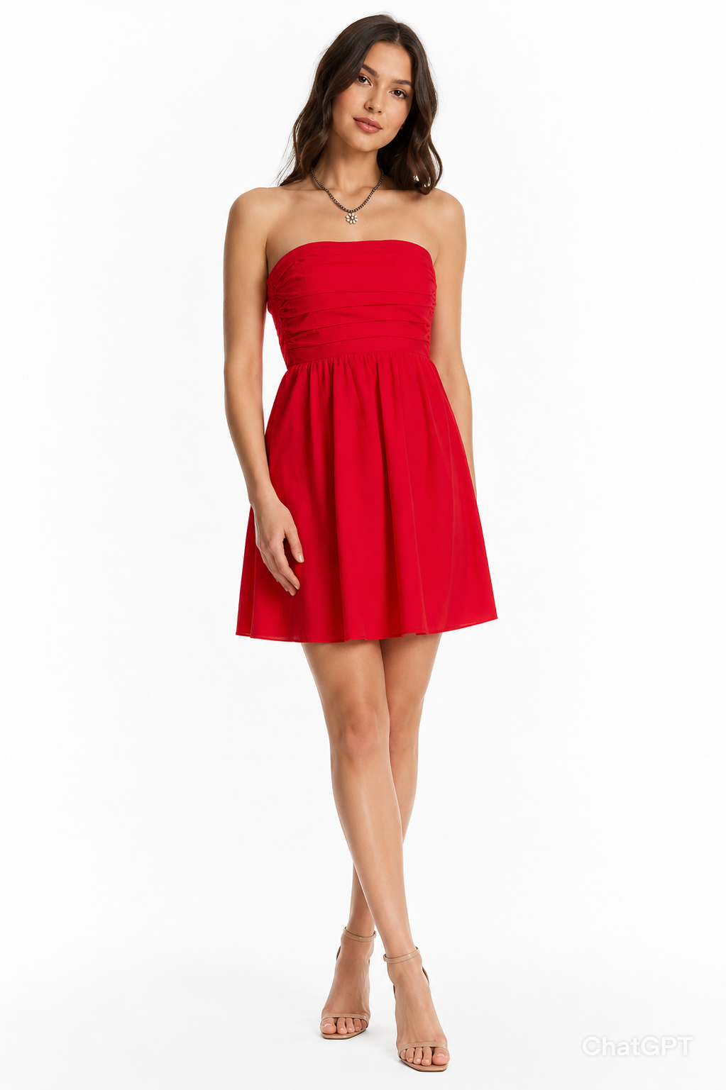 NEEDII TUBE COTTON MINI DRESS