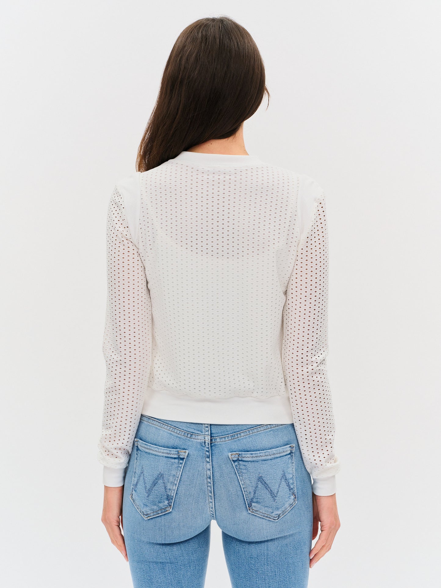 650 CUTOUT KNIT ZIPUP