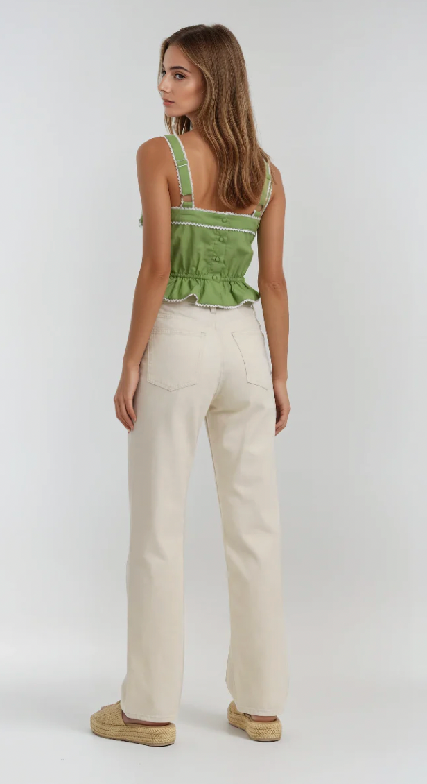 ALLISON CINCHED WAIST PEPLUM TANK