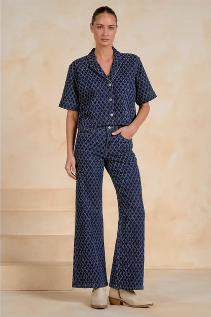 ELAN DENIM DIAMOND PANT